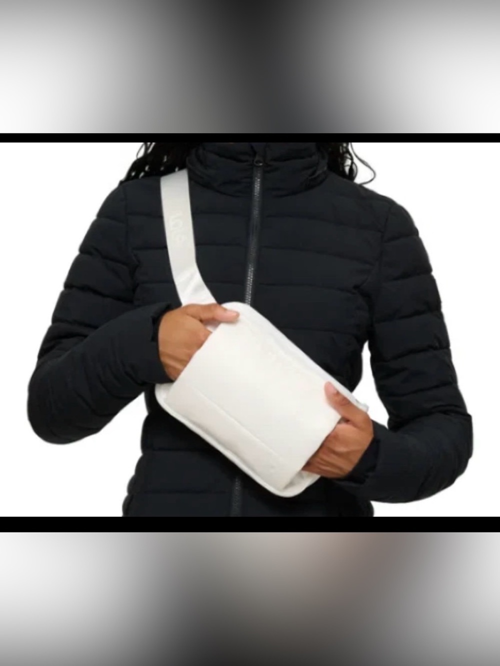 Lolë / Lole / HANDWARMER / Quilted / Cream / New Belt - Shoulder Bag